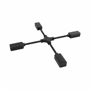 CONECTOR PARA RIEL MAGNÉTICO 25MM RA-13 CRUZ NEGRO