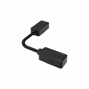 CONECTOR PARA RIEL MAGNÉTICO 25MM RA-10 90° NEGRO