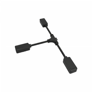 CONECTOR PARA RIEL MAGNÉTICO 25MM RA-12 T NEGRO